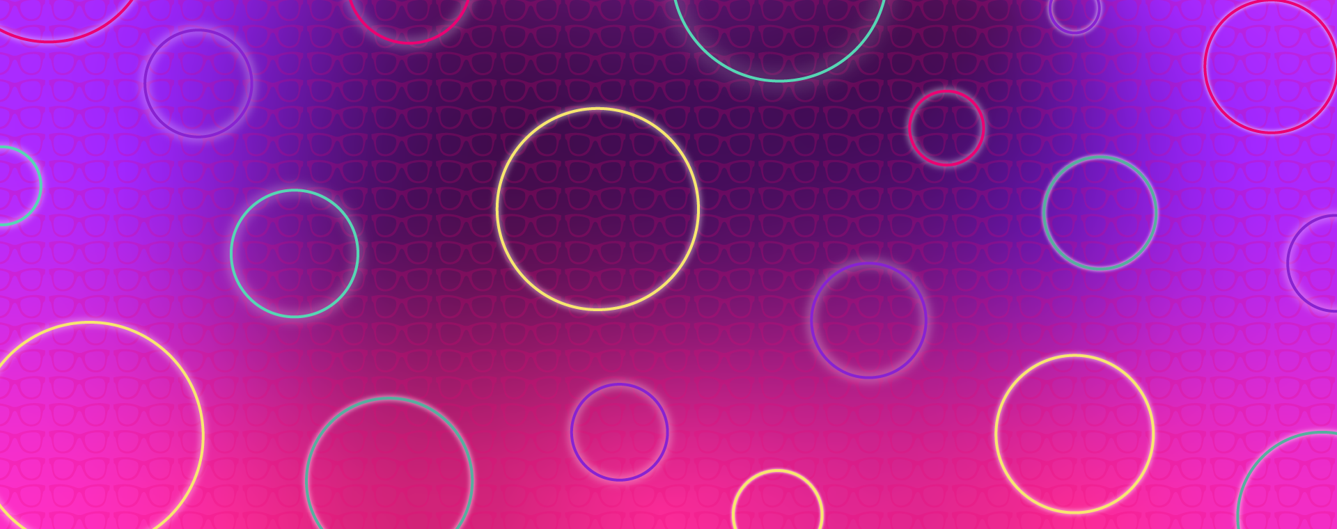 Gradient background with coloured circles