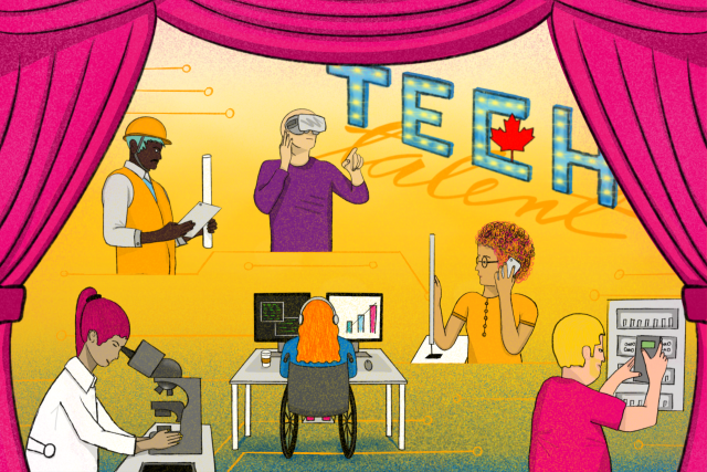 Tech Workers Illustration